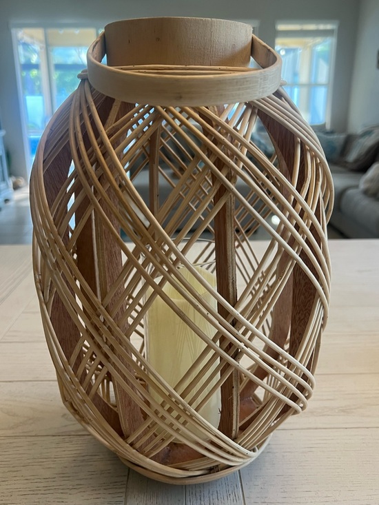 Homegoods Other - Home Goods Natural Rattan Lantern in Beige